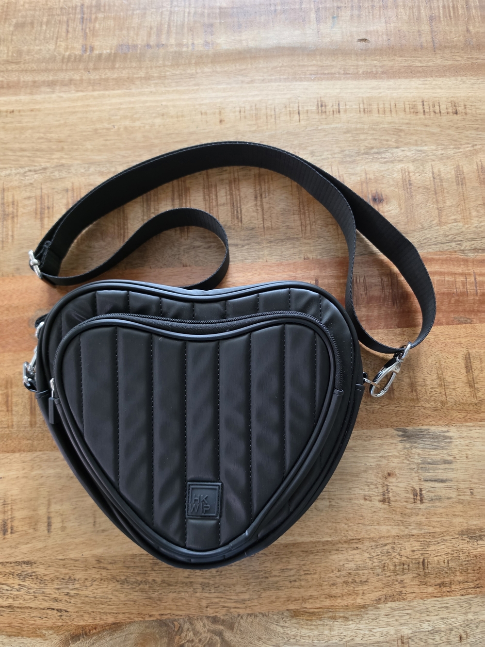 IHKWIP Limited Edition "Be My Valentine" Black Heart-Shaped Crossbody Bag
